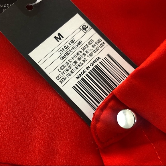 🌼 Mossimo Button Front Long Sleeve Drapey Blouse, M - Picture 4 of 7